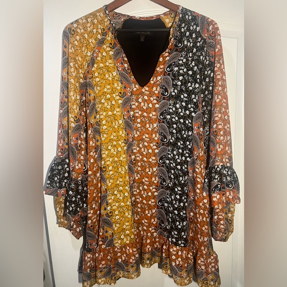 SHYANNE Paisley Print Smocked dress size S - Picture 2 of 4